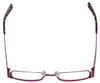Calabria Designer Reading Glasses 812-PUR Purple Striped Red Wine Trellis 49mm