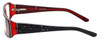 Calabria Designer Eyeglasses 818-BLK in Black 52mm :: Custom Left & Right Lens