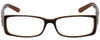 Calabria Designer Eyeglasses 818-BRN in Brown 52mm :: Progressive
