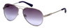 Guess  Designer Sunglasses GU7228 in Silver Frame with Purple Gradient Lens