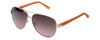 Guess  Designer Sunglasses GU7325 in Gold-Orange Frame with Amber Gradient Lens