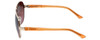 Guess  Designer Sunglasses GU7325 in Gold-Orange Frame with Amber Gradient Lens