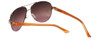 Guess  Designer Sunglasses GU7325 in Gold-Orange Frame with Amber Gradient Lens