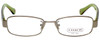 Coach Designer Reading Glasses HC5001-9020-48 Havana Tortoise Brown Gold Green