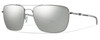 Smith Optics Nomad Sunglasses in Matte Silver with Polarized Platinum Lens