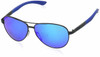 Smith Optics Salute Sunglasses in Matte Black with Blue Mirror Lenses