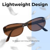 Lightweight View of Laura Biagiotti 85399 Brown Designer Sunglasses (LB85399-Brown)