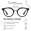 Ernest Hemingway Designer Eyeglasses H4804-BLK in Black 47mm :: Custom Left & Right Lens