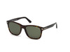 Tom Ford Designer Sunglasses Eric FT0595-52N in Havana with G15 Green Lenses