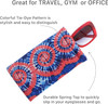Tie-Dye Squeeze Spring Top Eyeglass/Sunglass Case Lined Stitched 4 Colors CHOOSE