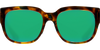 Costa Del Mar Waterwoman Polarized Sunglasses in Palm Tortoise with Green Mirror