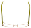 Fendi Designer Eyeglasses F923R-714 in Gold Green 52mm :: Progressive