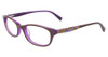 Converse Designer Reading Glasses K015-BRN-47mm Brown Purple Floral CHOOSE POWER