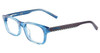 Converse Designer Eyeglasses K301-BLU in Blue 50mm :: Rx Bi-Focal