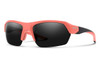 Smith TEMPO.5-Rimless Sunglasses Matte Sunburst Coral Pink&2 Lenses Black + Rose