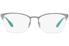 Ray Ban Designer Prescription Eyeglasses RX6345-2919-54 Silver/Light Green 54mm Rx Bi-Focal