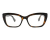 Gucci Prescription Eyeglasses GG0165O-002-51 mm Gloss Havana Progressive Lens