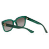 Gucci Sunglasses Green Crystal/Non-Polarized Brown Gradient Lens GG0034S-007