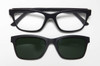EyeBobs Sticky Business Reading Eye/Sun Glasses 930-00 Matte Black Polarized Grey