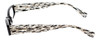 EyeBobs Think Eye Designer Reading Eye Glasses in Black/White/Clear 50mm