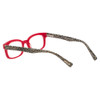 EyeBobs Losing It Designer Reading Eye Glasses in Red/Marble Zebra Print 48mm
