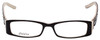 Front View of Calabria Designer Eyeglasses 815 Ebony w/ Blue Light Filter + A/R Lenses