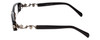 Side View of Calabria 839 Techno Optical Reading Glasses Black w/ Blue Light Filter + A/R Len