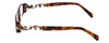 Side View of Calabria 839 Techno Optical Reading Glasses Tortoise w/ Blue Light Filter + A/R