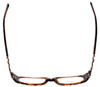 Top View of Calabria 839 Techno Optical Reading Glasses Tortoise w/ Blue Light Filter + A/R