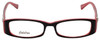 Front View of Calabria Designer Eyeglasses 814 Ebony w/ Blue Light Filter + A/R Lenses