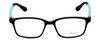 New York Eye Enhance Kids Designer Reading Glasses Matte Black/Blue EN4143 44 mm