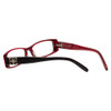 Calabria 840 Dazzles Crystals Eyeglasses in Red w/ Blue Light Filter + A/R Lense
