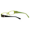 Close up View of Calabria Designer Eyeglasses 814 Indigo w/ Blue Light Filter + A/R Lenses
