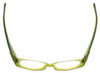 Top View of Calabria Designer Eyeglasses 814 Indigo w/ Blue Light Filter + A/R Lenses