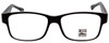 Big and Wide Designer Reading Glasses BW1 Matte Black Crystal 60mm