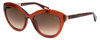 Lanvin Sunglasses Crystal Rose Amber/Smoke Red Brown Gradient SLN672M-01F3-54mm