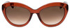 Lanvin Sunglasses Crystal Rose Amber/Smoke Red Brown Gradient SLN672M-01F3-54mm