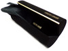 ROBERTO CAVALLI Authentic Black Gold Hard Cylinder Eyeglass/Sunglass Case & Cloth