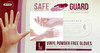 100 Count Box Safety Guard Gloves Vinyl Powder&Latex Free Food Safe Size (Large)