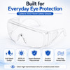 Calabria 1003 Anti Splash Safety Glasses Fitover with 100%UV PROTECTION IN CLEAR