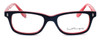 Ernest Hemingway Designer Eyeglasses H4617 in Black-Red 56mm :: Rx Bi-Focal