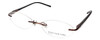Jones NY J133 Designer Rimless Metal Reading Glasses 48mm 80 Color&Power Options