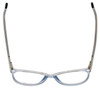 Vivid Designer Reading Eyeglasses Splash 75 in Blue Sparkle 52mm Custom Lens