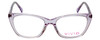 Front View of Vivid Designer Reading Eyeglasses 886 in Purple/Blue Light Filter + A/R Lenses