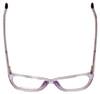 Top View of Vivid Designer Reading Eyeglasses 886 in Purple/Blue Light Filter + A/R Lenses