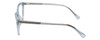 Side View of Vivid Designer Reading Eye Glasses 886 in Blue/Blue Light Filter + A/R Lenses