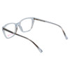 Close up View of Vivid Designer Reading Eye Glasses 886 in Blue/Blue Light Filter + A/R Lenses