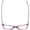 Top View of Vivid Designer Reading Eyeglasses 893 Purple/Blue Light Filter + A/R Lenses
