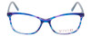 Vivid Designer Reading Eyeglasses 893 Marble Blue/Blue Light Filter + A/R Lenses