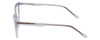 Side View of Vivid Designer Reading Eyeglasses 912 Crystal/Blue Light Filter + A/R Lenses